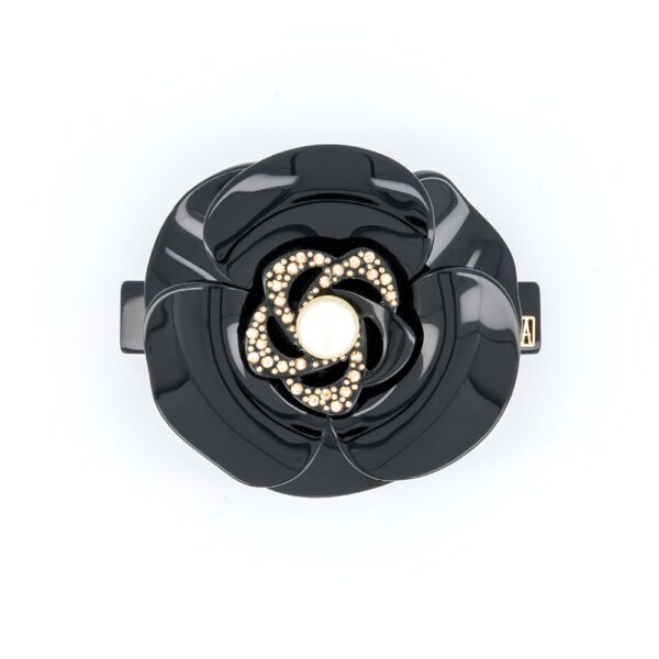 Alexandre de Paris Haarspange COEUR DE CAMÉLIA 6cm aa6 18686 03n 0 (1)
