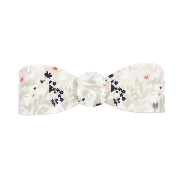 Alexandre de Paris - Haarspange COQUETTE-Masche 8 cm beige grau AA8-6798-09P20Q-