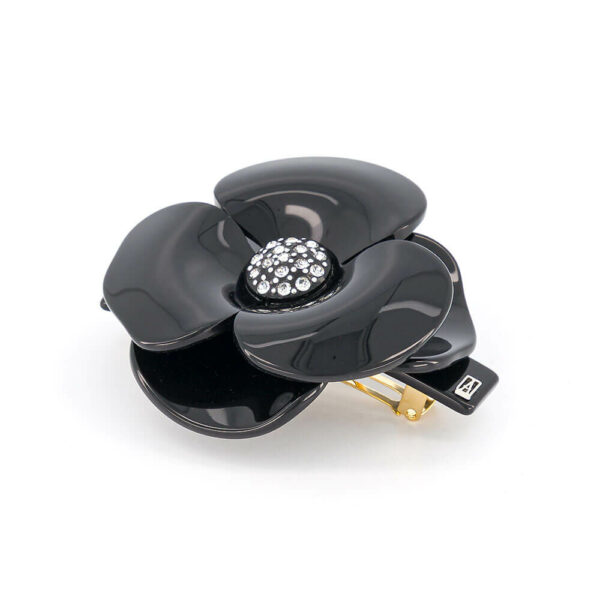 Alexandre de Paris - Haarspange Camélia A. 6 cm schwarz AA6-1935-29N_4
