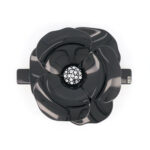 Alexandre de Paris - Haarspange Camélia A. 8 cm schwarz AA8-11886-18N