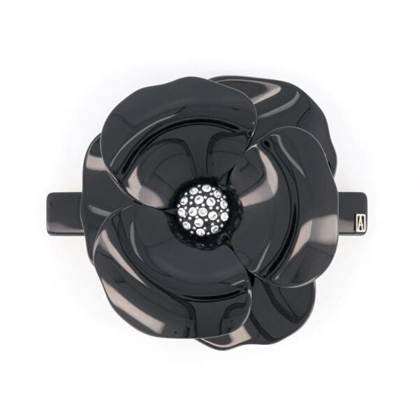 Alexandre de Paris - Haarspange Camélia A. 8 cm schwarz AA8-11886-18N