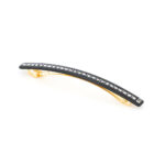 Alexandre de Paris - Haarspange Klassisch mit Strass Schwarz 10cm AA10-1787-54(N) (3)