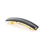 Alexandre de Paris - Haarspange Klassisch mit Strass Schwarz 8cm AA8-736-75(N) (3)