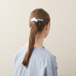 Alexandre de Paris - Haarspange Noeud Tribord hoch 9,5 cm marine AQCH-17316-03-M