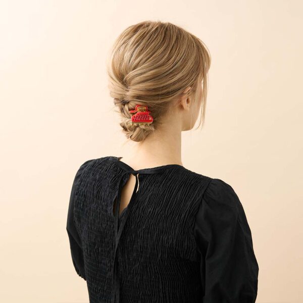 Alexandre de Paris Pince Vendôme SOLEIL LEVANT 4,5cm ICC45 14339 04A25OR (2)