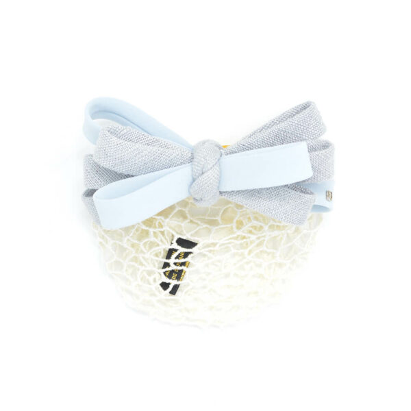 Alexandre de Paris – Haarspange mit Netz “Chloe” mit 3-facher Masche Hellblau TCHG-16389 C