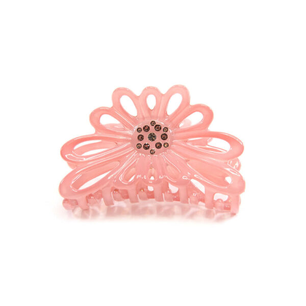 Blumenzwicker mit Swarovski-Kristallen rosa 2