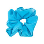 Chouchou Scrunchie Mikrofaser mit Passepoil 12,5 cm hellblau D-CHTMF-GM LB