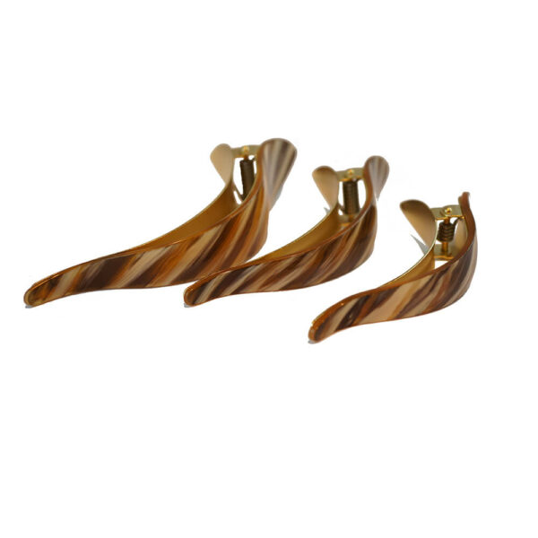 Ficcare Haarklammer Klassik French beige weiß gold (2)