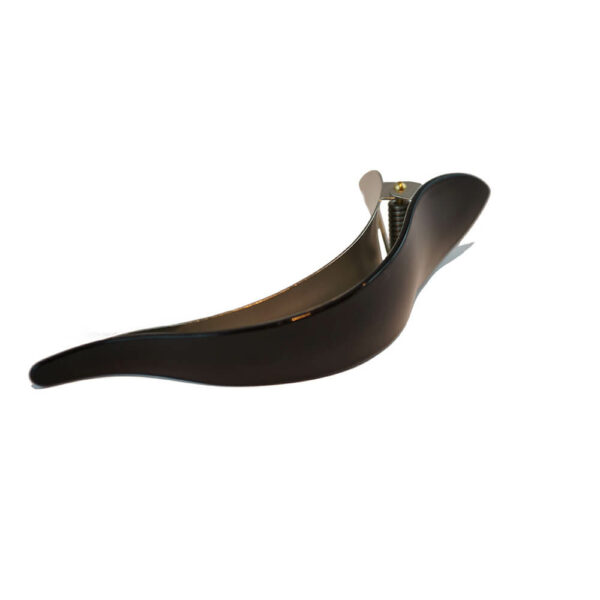 Ficcare Haarklammer Klassik French schwarz silber groß