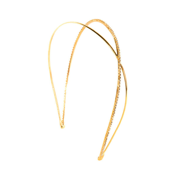 Ficcare Haarreifen 2-Arch Glittery Knot Headband Gold (1)