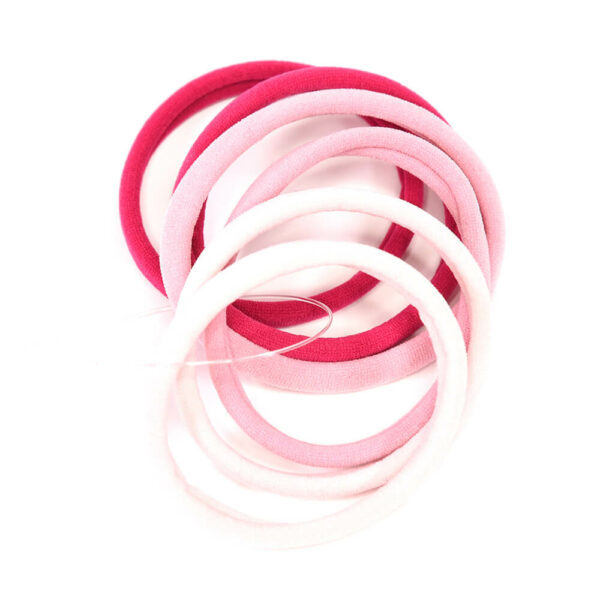 Haargummi Standardgröße 6er-Pack Rosa TM161-S Q