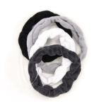 Haargummi gerafft 4er-Pack Schwarz T161-C N