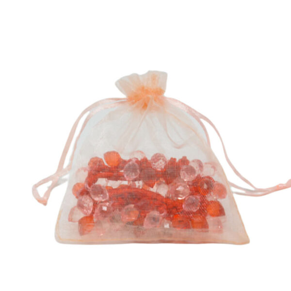 Haargummi mit Glasperlen in Organza Säckchen