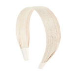 Haarreifen Zazou Beige Bananenfasern 4cm breit (1)