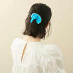 Alexandre de Paris - Chouchou_Scrunchie CALANQUES 5 cm blau TCHA-17T-P22C