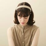 Alexandre de Paris - Haarreif TEMPS SUSPENDU 2,5 cm beige THB25-1T-A22S1