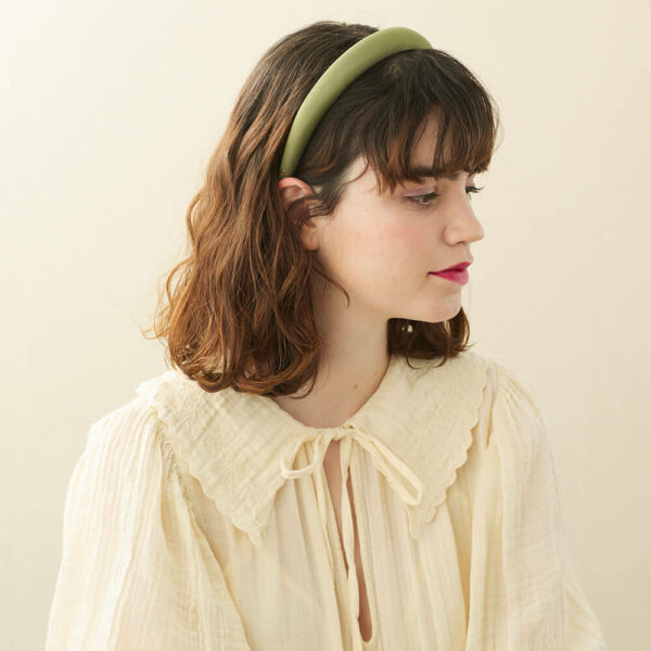 Alexandre de Paris - Haarreif "FIRMAMENT" 2,5 cm khaki