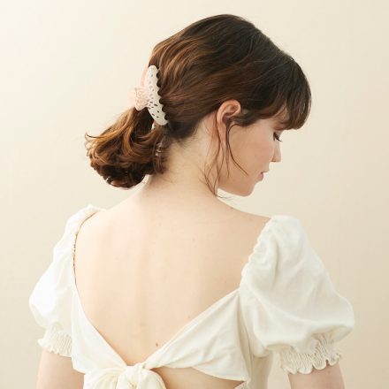 Alexandre de Paris - Haarklammer Au gre du vent 8,5 cm rosa ACCM-17754-04Q