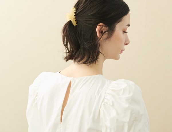 Alexandre de Paris - Haarklammer NECTAR 6 cm gelb ACCS-17822-03J