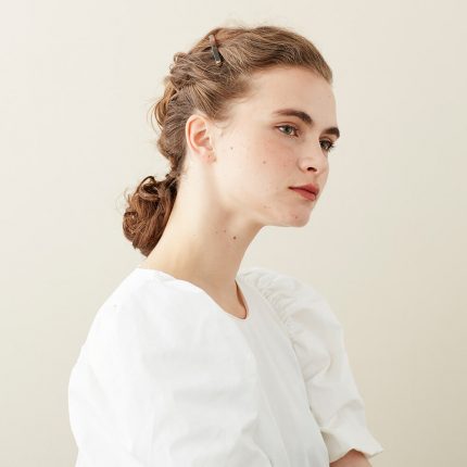 Alexandre de Paris - Druckspange RESPONSABLE 4,5 cm-braun-ATB-252-P21Y1