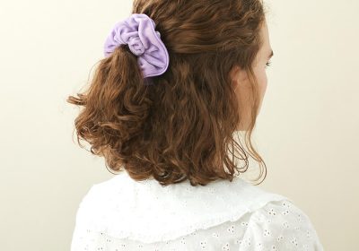 Alexandre de Paris - Chouchou Samt Romy lila TCH-17403-GML