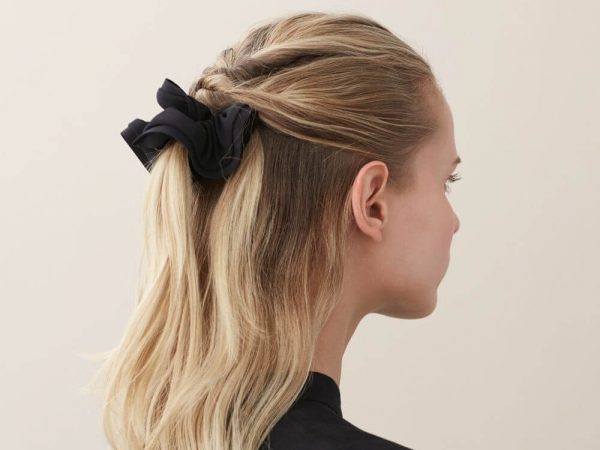 Alexandre de Paris - Chouchou Satin Diva Rose 10cm TCH-20152-PM