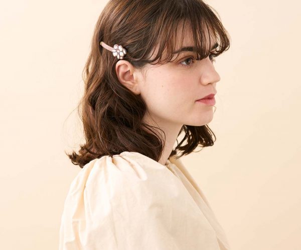 Alexandre de Paris Druckspange COMPOSITION 6 cm lachsfarben ATB 18133 02 Q