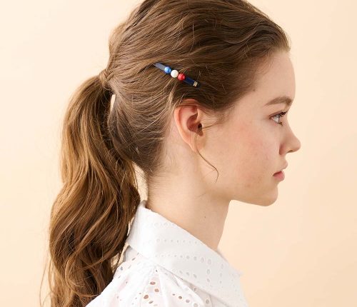 Alexandre de Paris Druckspange HOURRA! 5,5 cm marine ATB 18252 04M 2