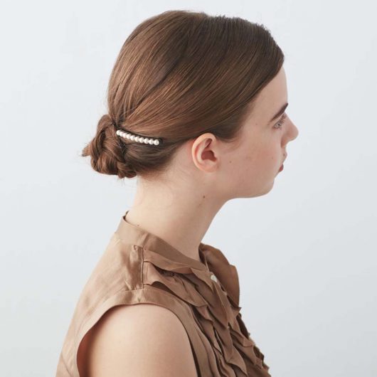 Alexandre de Paris - Druckspange ORIGINS 6,5 cm schwarz_beige ATB-17243-02N_S_2