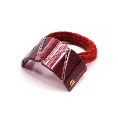 Alexandre de Paris - Haargummi GRACE PONY rot APY-15552-NQ R_2