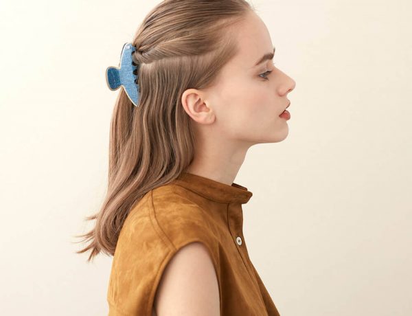 Alexandre de Paris - Haarklammer Á LA UNE 8,5 cm marine ACCM-14278-03P20C (3)