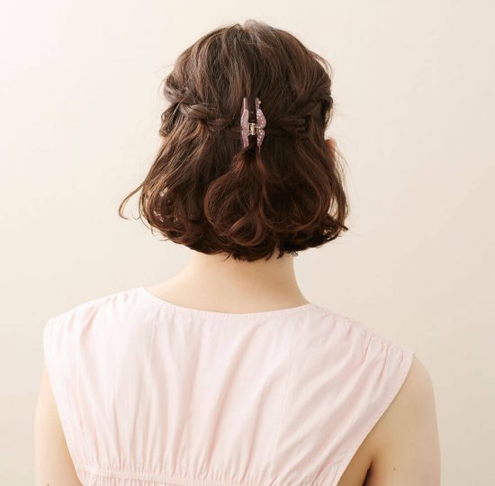 Alexandre de Paris - Haarklammer CANDIDE 8,5 cm dunkelbeige ACCM-18073-02-S2_1