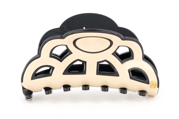 Alexandre de Paris - Haarklammer Chandelier Beige 11-5cm ACCL-14169-02 X (1)