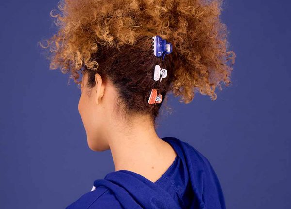 Alexandre de Paris Haarklammer Pince Vendôme Regate mit 1 Reihe Strass 3 cm ICCB 12831 03P24 ICC45 14339 03P24 model