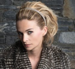 Alexandre de Paris - Haarreif MAILLE A PART 1 cm beige THB10-1T-A18S_2