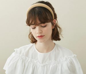 Alexandre de Paris - Haarreif Vaporeuse 2,5 cm beige THB25-1T-A21-S 01