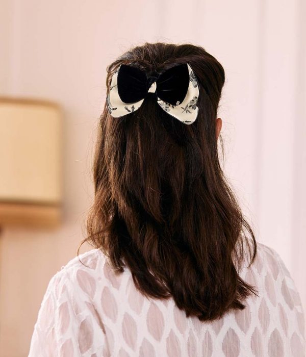 Alexandre de Paris Haarspange BEIGE COUTURE 8cm TA8 21T A25S (4)