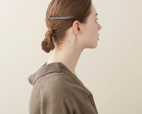 Alexandre de Paris - Haarspange BERBÈRE 10 cm schwarz AA10-17312-02LN_model