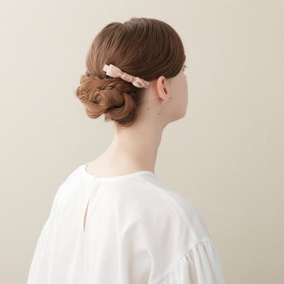 Alexandre de Paris - Haarspange Ingénue 8 cm lachsfarben AA8-17331-02-O