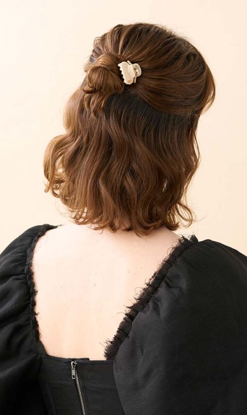 Alexandre de Paris Pince Vendôme SOLEIL LEVANT 3cm “Strassblumen” ICCB 12831 42 OI