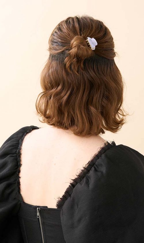 Alexandre de Paris Pince Vendôme SOLEIL LEVANT 3cm “Strassblumen” ICCB 12831 42 OL 1