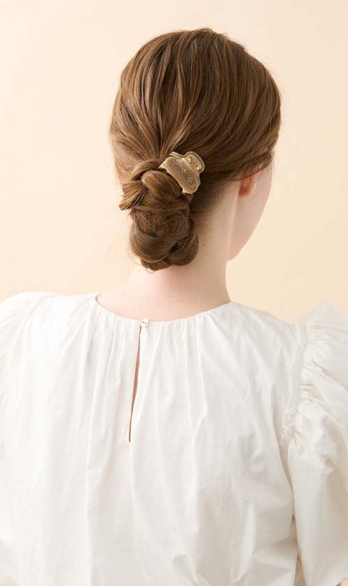 Alexandre de Paris Pince Vendôme SOLEIL LEVANT 4,5cm “Strassblumen” ICC45 14339 72 OS 2